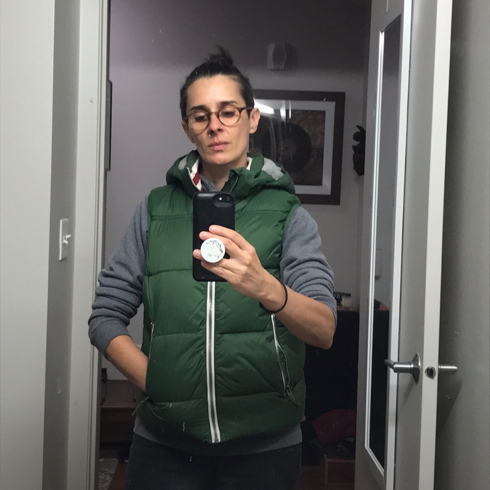 Boys H&M winter vest with hood!